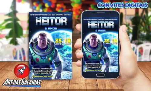Convite Digital Lightyear