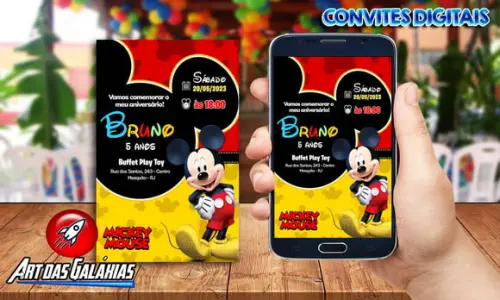 Convite Digital Mickey