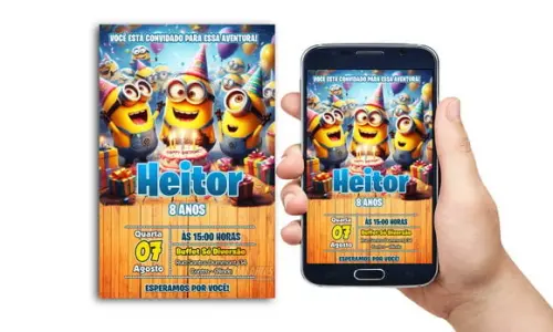 Convite Digital Minions