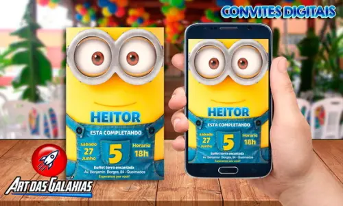 Convite Digital Minions