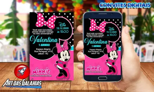 Convite Digital Minnie MOD01