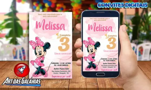 Convite Digital Minnie