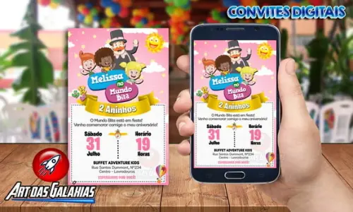 Convite Digital Mundo Bita