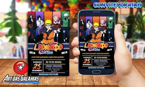 Convite Digital Naruto