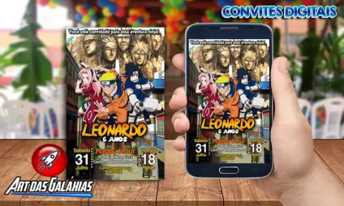 Convite Digital Naruto