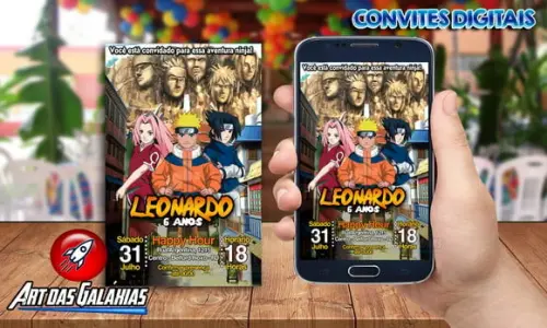 Convite Digital Naruto