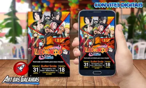 Convite Digital Naruto