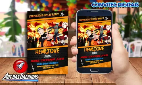 Convite Digital Naruto MOD03