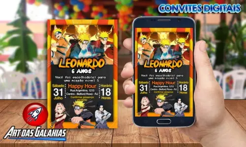 Convite Digital Naruto MOD01