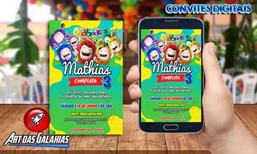 Convite Digital Oddbods