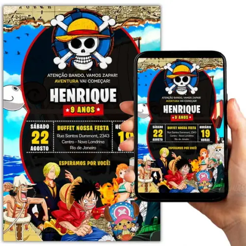 Convite Digital One Piece