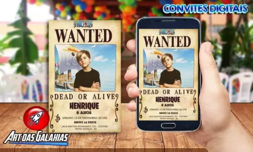 Convite Digital One Piece