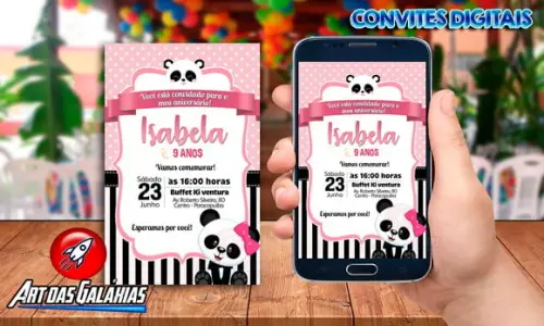 Convite Digital Panda