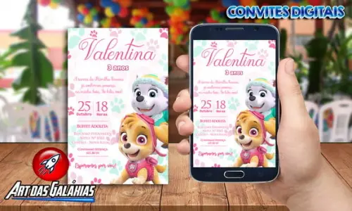 Convite Digital Patrulha Canina