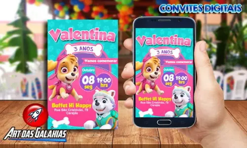 Convite Digital Patrulha Canina MOD03
