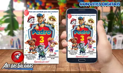 Convite Digital Patrulha Canina