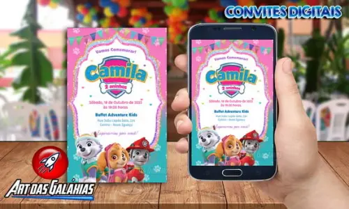 Convite Digital Patrulha Canina