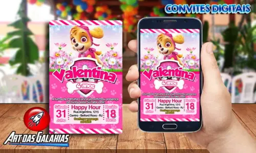 Convite Digital Patrulha Canina MOD02