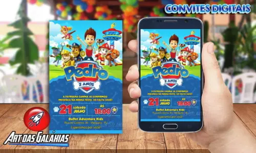 Convite Digital Patrulha Canina