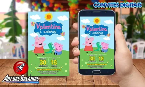 Convite Digital Pepa Pig MOD01