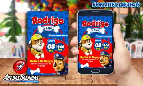 Convite Digital Patrulha Canina MOD04