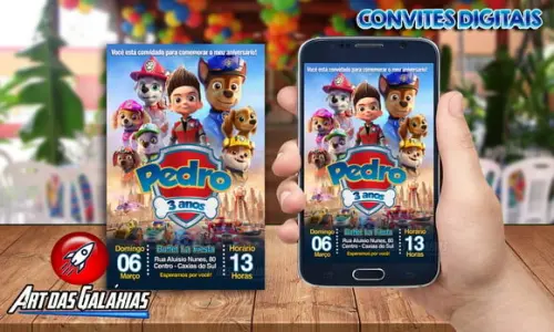 Convite Digital Patrulha Canina MOD07