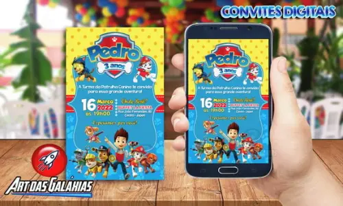 Convite Digital Patrulha Canina MOD06
