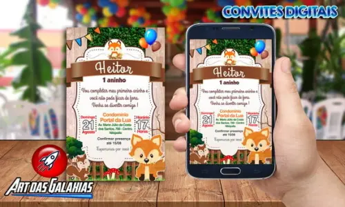 Convite Digital Raposinha MOD1