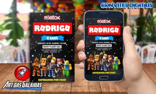 Convite Digital Roblox