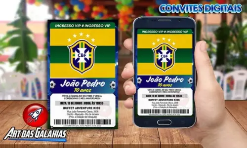 Convite Digital Seleção Brasileira Copa do Mundo