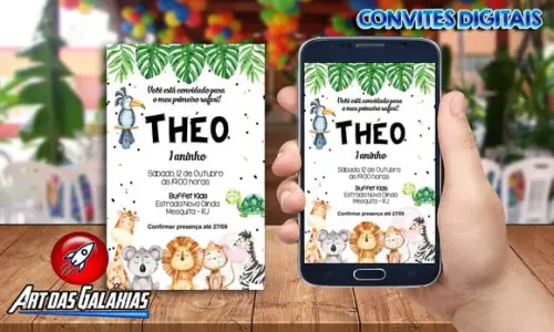 Convite Digital Safari MOD1