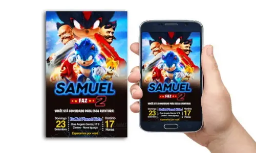 Convite Digital Sonic