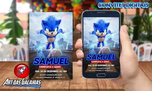 Convite Digital Sonic