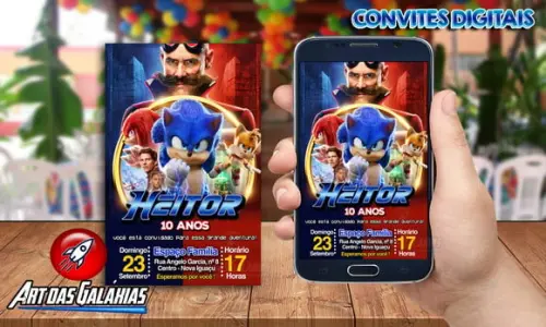 Convite Digital Sonic