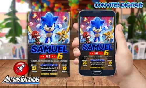 Convite Digital Sonic