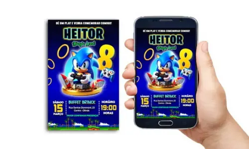 Convite Digital Sonic