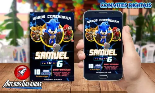 Convite Digital Sonic
