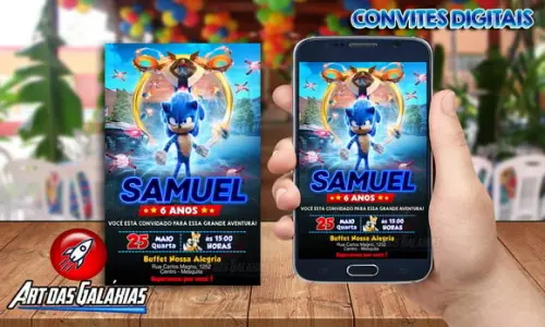 Convite Digital Sonic