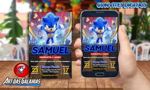 Convite Digital Sonic