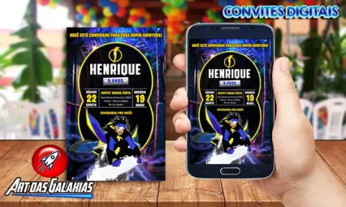 Convite Digital Super Choque