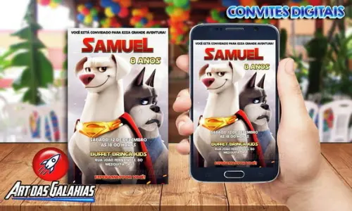 Convite Digital Super Pets