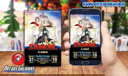 Convite Digital Super Pets