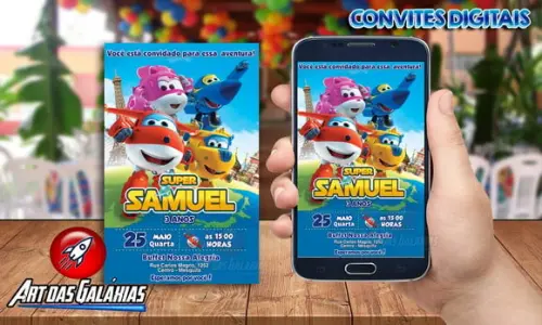 Convite Digital Super Wings
