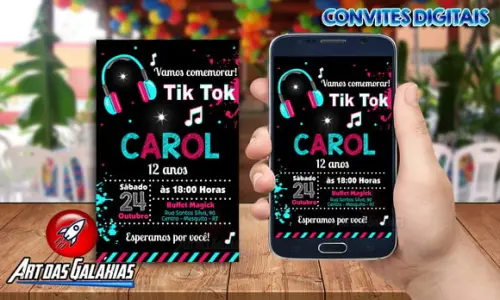 Convite Digital Tik Tok