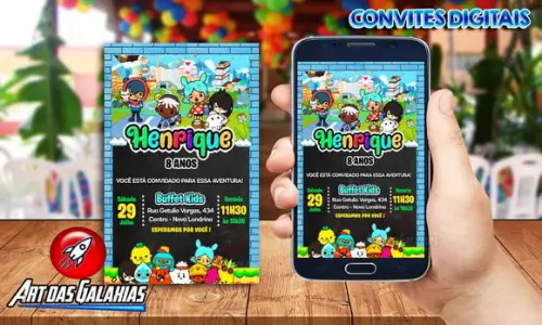 Convite Digital Toca Life World