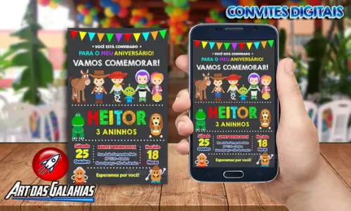 Convite Digital Toy Story
