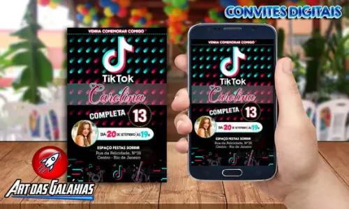 Convite Digital Tik Tok MOD01