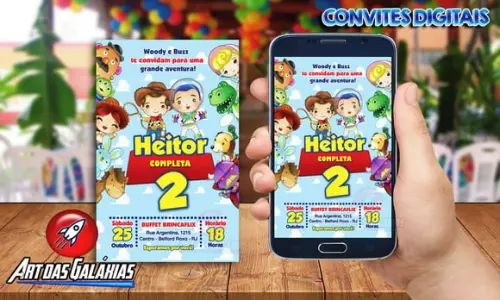 Convite Digital Toy Story