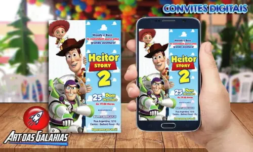 Convite Digital Toy Story