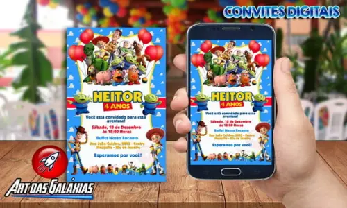 Convite Digital Toy Story